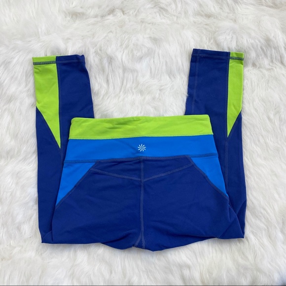 Athleta High-Rise Luma Chaturanga Colorblock Capri - Picture 2 of 7